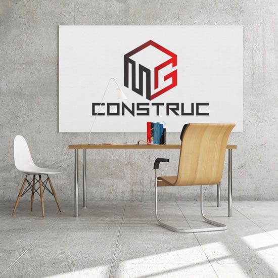 CRIAÇÃO DE LOGO CONSTRUTORA MG CONTRUC